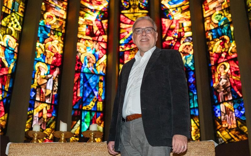 Klaus Michael Rückert absolviert seine praktische Ausbildung bei der katholischen Kirchengemeinde Herrenberg. GB-Foto: Vecsey