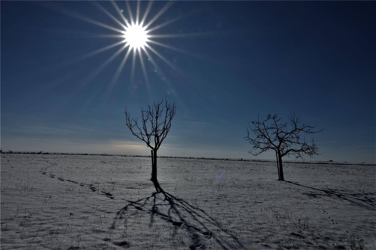 Kräftige Sonnenstrahlen bei Reusten schickt der Hailfinger Eckbert Kaiser. 