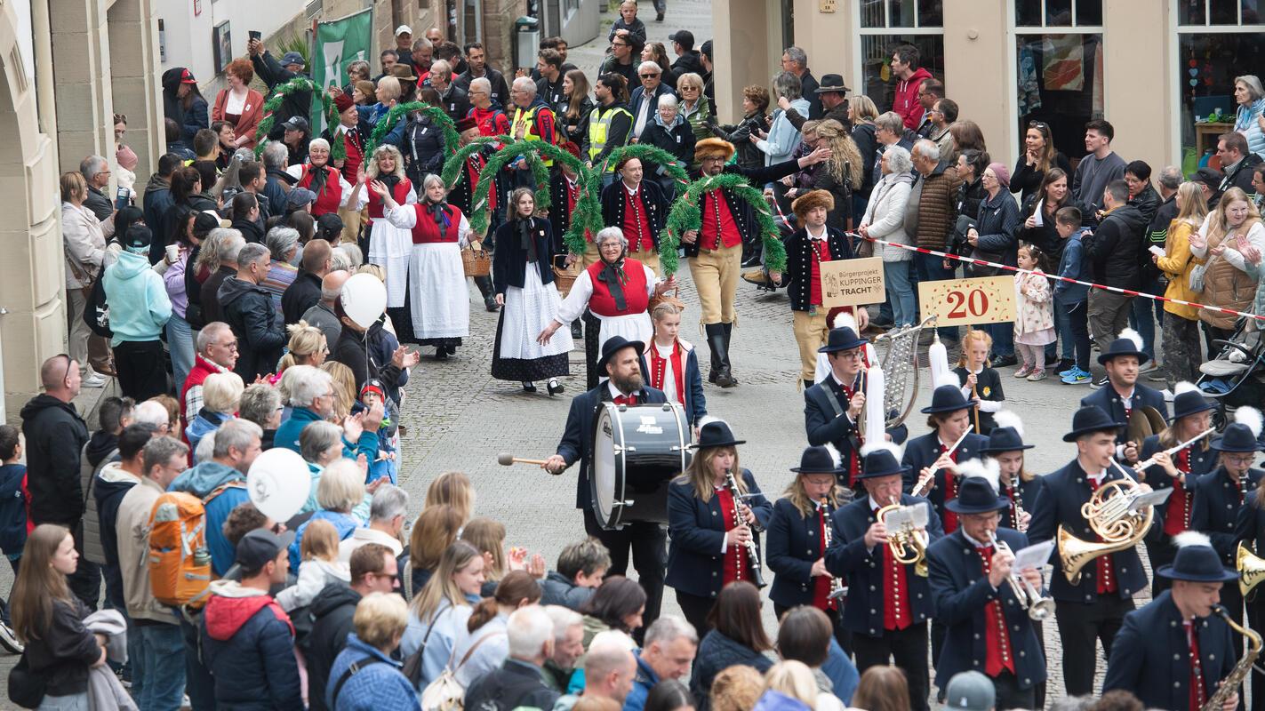 Kuppinger Tracht - Festumzug Musiktage Stadtkapelle Herrenberg 5 / 2026 Foto: Sc...