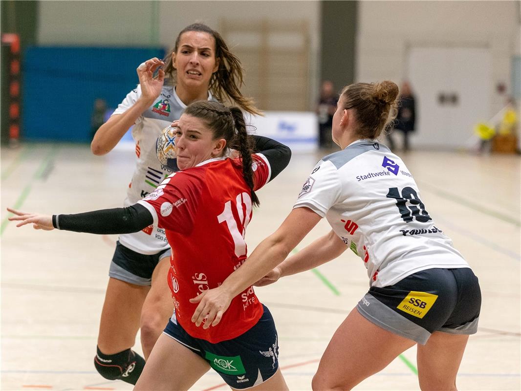 Kyra Teixeira da Silva (VfL Waiblingen #07), Lea Neubrander (SG H2Ku Herrenberg ...