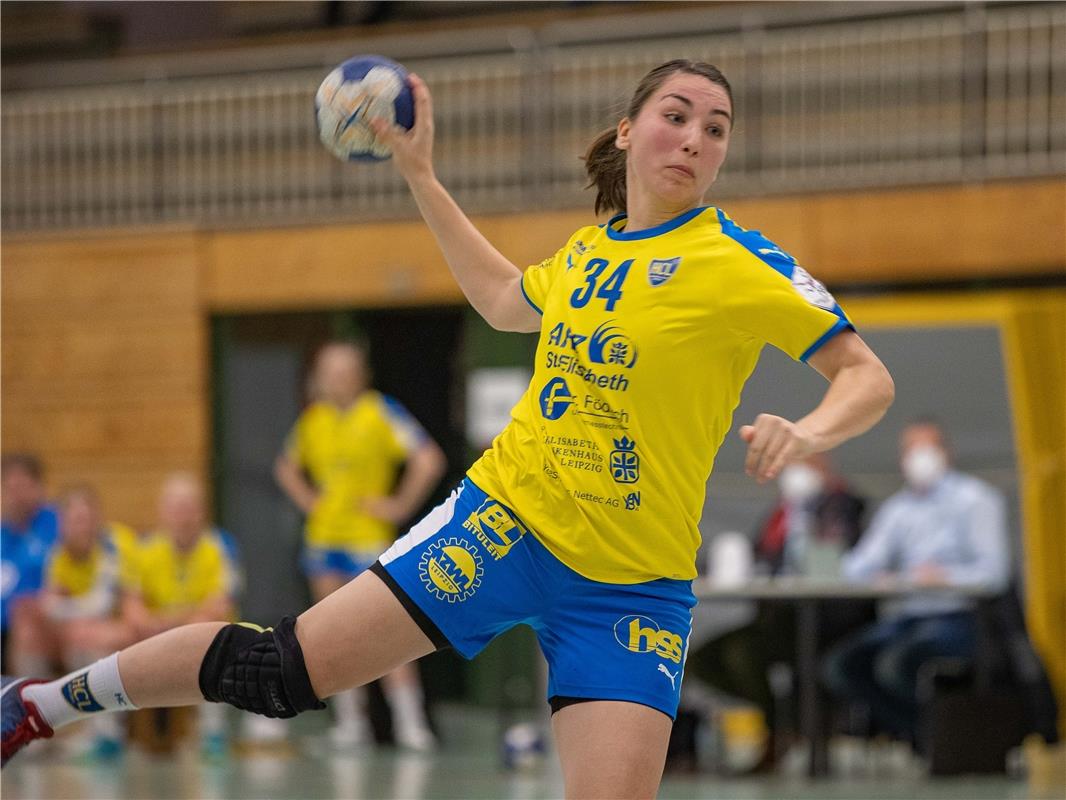 Laura Majer (HC Leipzig #34), SG H2Ku Herrenberg Kuties - HC Leipzig, Handball, ...
