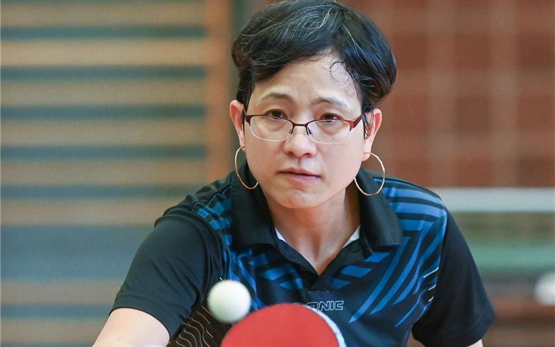 Le Ai Trinh Tran holte am hinteren Paarkreuz Punkte für den SV Rohrau. GB-Foto: Vecsey
