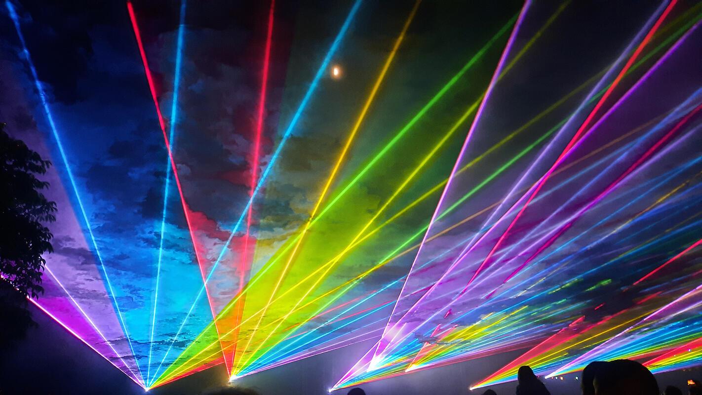 Lichterfest mit Laser-Show.  Von Christine Bacher aus Gäufelden.