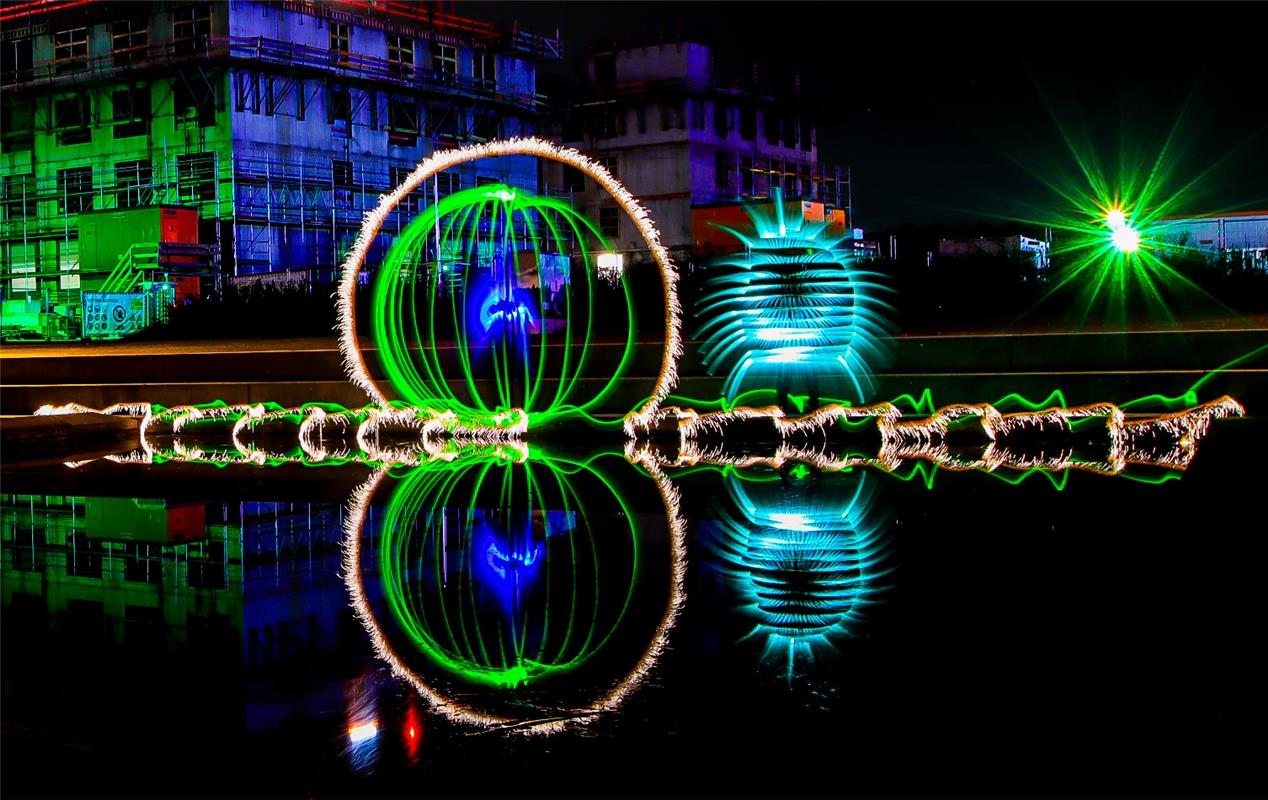 Lichtmalerei in Böblingen ...  Von Natalie Politz aus Hildrizhausen.