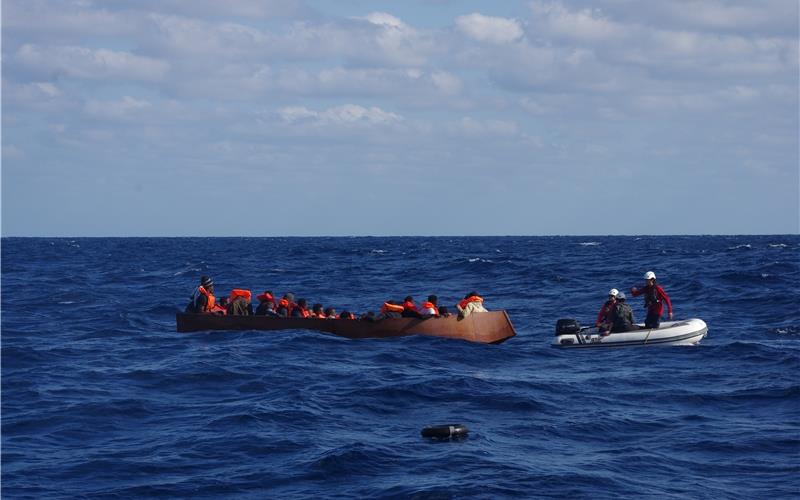 Linda Rochlitzer war zwei Wochen auf der „Nadir“ im Mittelmeer und hatte teils erschütternde Erlebnisse. GB-Fotos: gb