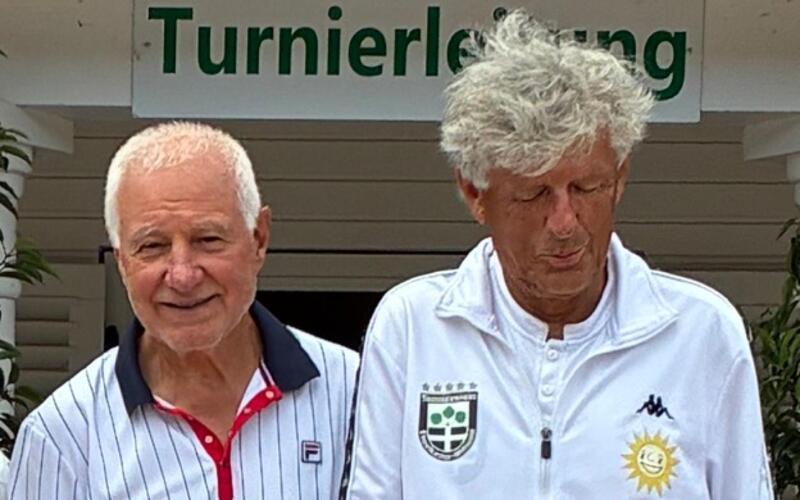 Lubomir Petrov und sein Doppelpartner Bernd Martin (rechts). GB-Foto: gb