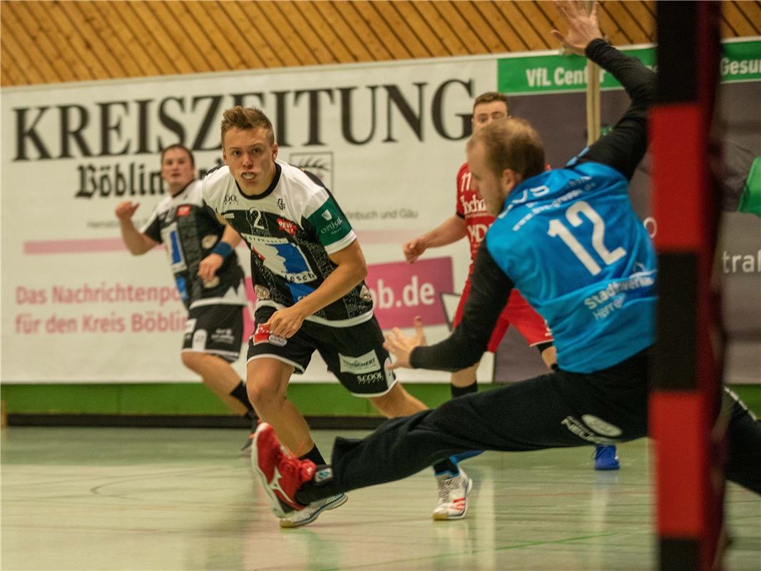 Lukas Baer (TSG Soeflingen #02), SG H2Ku Herrenberg - TSG Soeflingen, Handball, ...