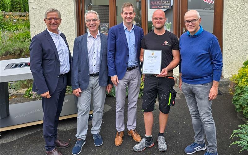 Leidenschaft fürs Handwerk: Lukas Graf als Gründer des Monats ausgezeichnet Lukas Graf