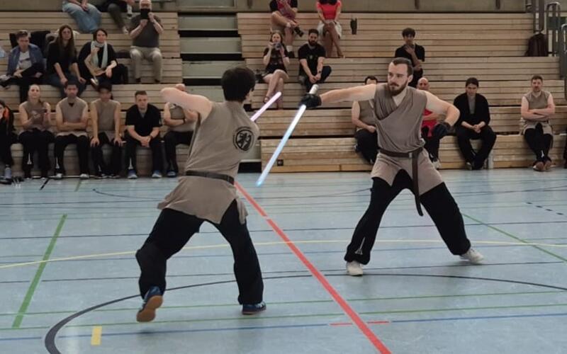 Lukas Wagner (rechts) im Finale gegen Robert Engelmann aus Potsdam. GB-Foto: gb