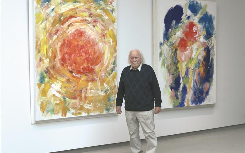 Manfred Luz prägte über sieben Jahrzehnte die Kunst über seinen Heimatort Entringen hinaus.GB-Foto (Archiv): MK Thun