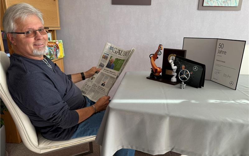Manfred Schmidt weilt nun im Ruhestand: „Genial ist, dass nicht mehr jeden Tag um 5.15 Uhr der Wecker klingelt.“ GB-Foto: Holzapfel