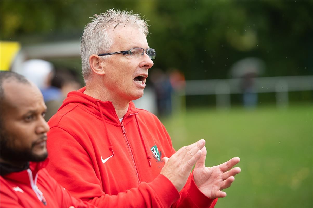 Marco Kühl Trainer Affstätt   Fußball 8 / 2020 Affstätt gegen Gültstein Foto: Sc...