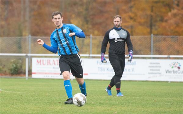 Marco Werner war mit dem Elfmeterpfiff nicht einverstanden.GB-Foto: Schmidt
