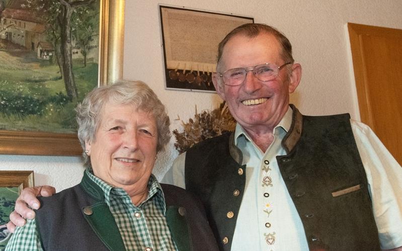 Maria und Gerhard Schill haben auf dem Haselstaller Hof schöne Jahre erlebt. GB-Foto: Vecsey