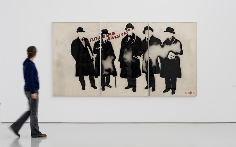 Mario Schifanos „Futurismo rivisitato“ von 1966.GB-Foto: VG Bild-Kunst, Bonn 2025