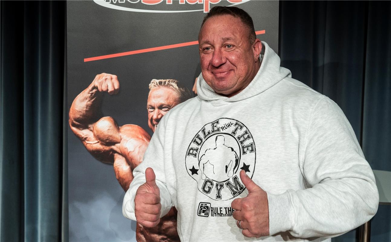 Markus Rühl beim Bodybuilding Event der Firma McShape in der Herrenberger Stadth...