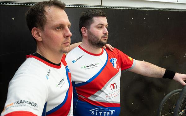 Markus Schäfer (links) und Kevin Seeber konnten mit dem Spieltag am Samstag in Darmstadt zufrieden sein. GB-Foto: Schmidt