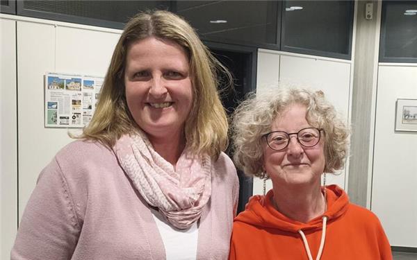 Martina Köhnlein (links) und Sonja Marion sprachen im Gemeinderat über ihre Arbeit im Integrationsmanagement der Gemeinde. GB-Foto: Straub