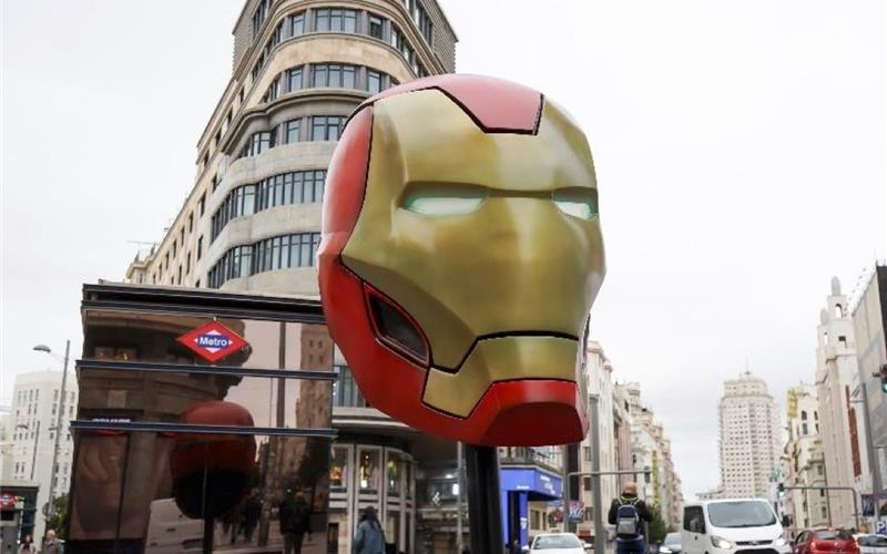 Marvel-Figur in Madrid.GB-Foto: gb