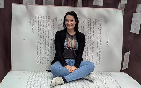 Melissa Ratsch hat mit ihrem Roman Chancen auf einen Preis. Die besten Ideen kommen ihr beim Wäscheaufhängen. GB-Foto: gb