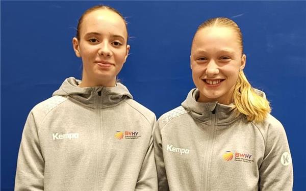 Mila Hammer (links) und Julie Dreher: Zwei Talente aus dem C-Jugendteam der SG H2Ku Herrenberg. GB-Foto: gb