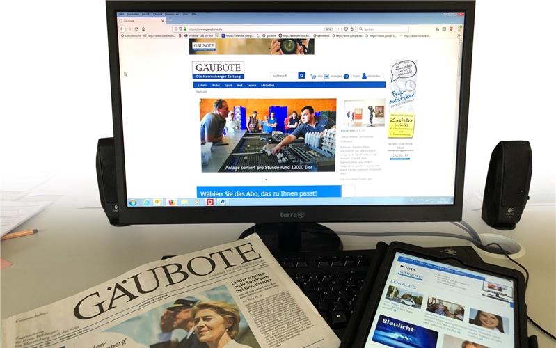 „Gäubote“ öffnet neues Portal in die digitale Welt Mit einem neuen Portal präsentiert sich der „Gäubote“ im Internet – verbunden mit vielen Verbesserungen zum Beispiel auf mobilen Endgeräten oder beim E-PaperGB-Fotos: gb