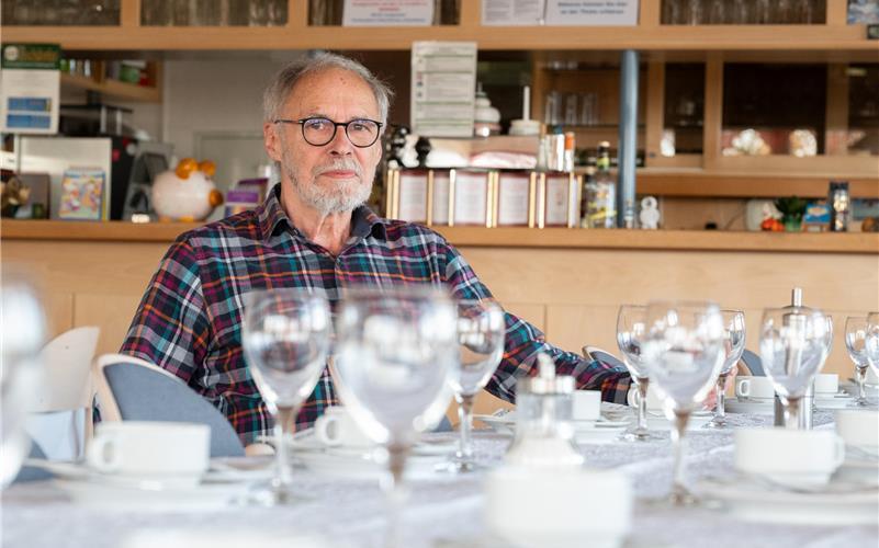 Mit gemischten Gefühlen blickt Wolfgang Gaiser nach 13 Jahren auf das baldige Pachtende im „Haslacher Hof“. GB-Foto: Vecsey