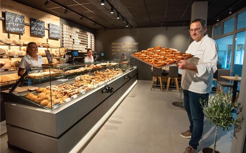 Der Traditionsbäcker bleibt im Ziegelfeld Modern, aber im Herzen traditionell: Jochen Baier setzt auf das Ziegelfeld GB-Foto: Vecsey
