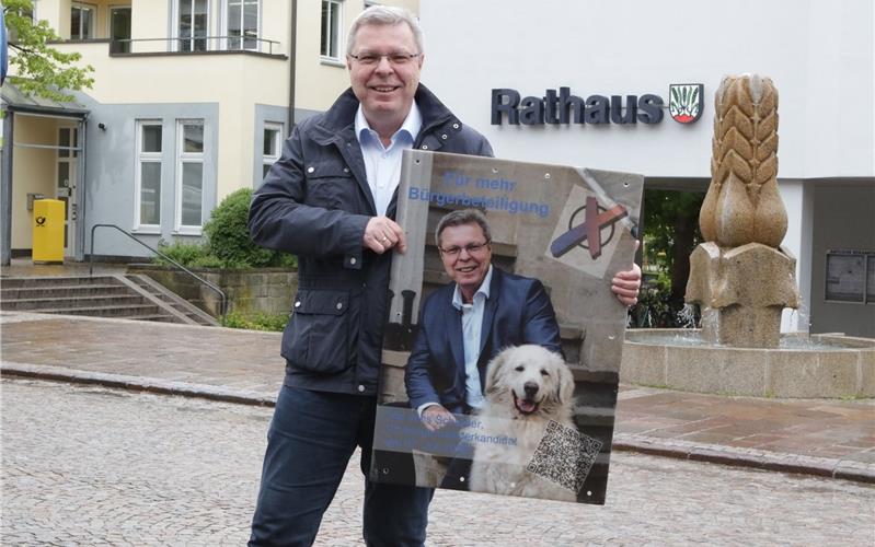 „Ich möchte junge Leute ansprechen“ Möchte Bernd Dürr aus dem Rathaus verdrängen: Kandidat Kai-JensSchröder GB-Foto: Bäuerle