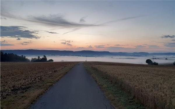 Morgennebel über dem Ammertal