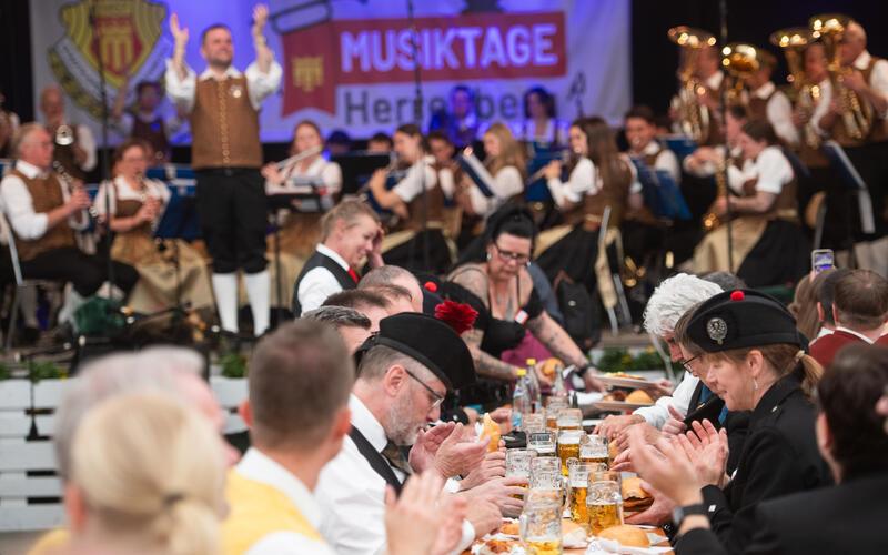 Musik, Essen, Trinken, Geselligkeit: Die Musiktage waren eine runde Sache. GB-Foto: Schmidt