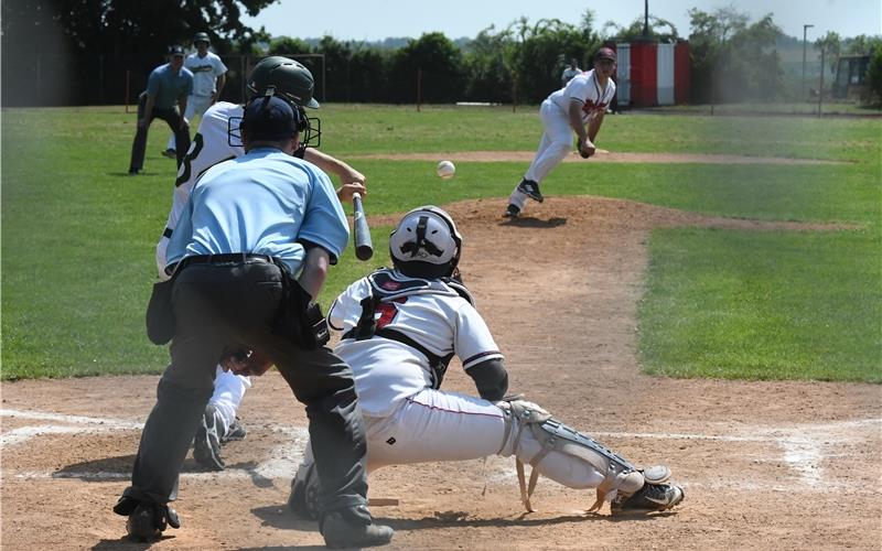 Nach zwei Innings lagen die Wanderers gegen den Lokalrivalen aus Nagold bereits mit 8:0 in Führung.GB-Foto: Schittenhelm