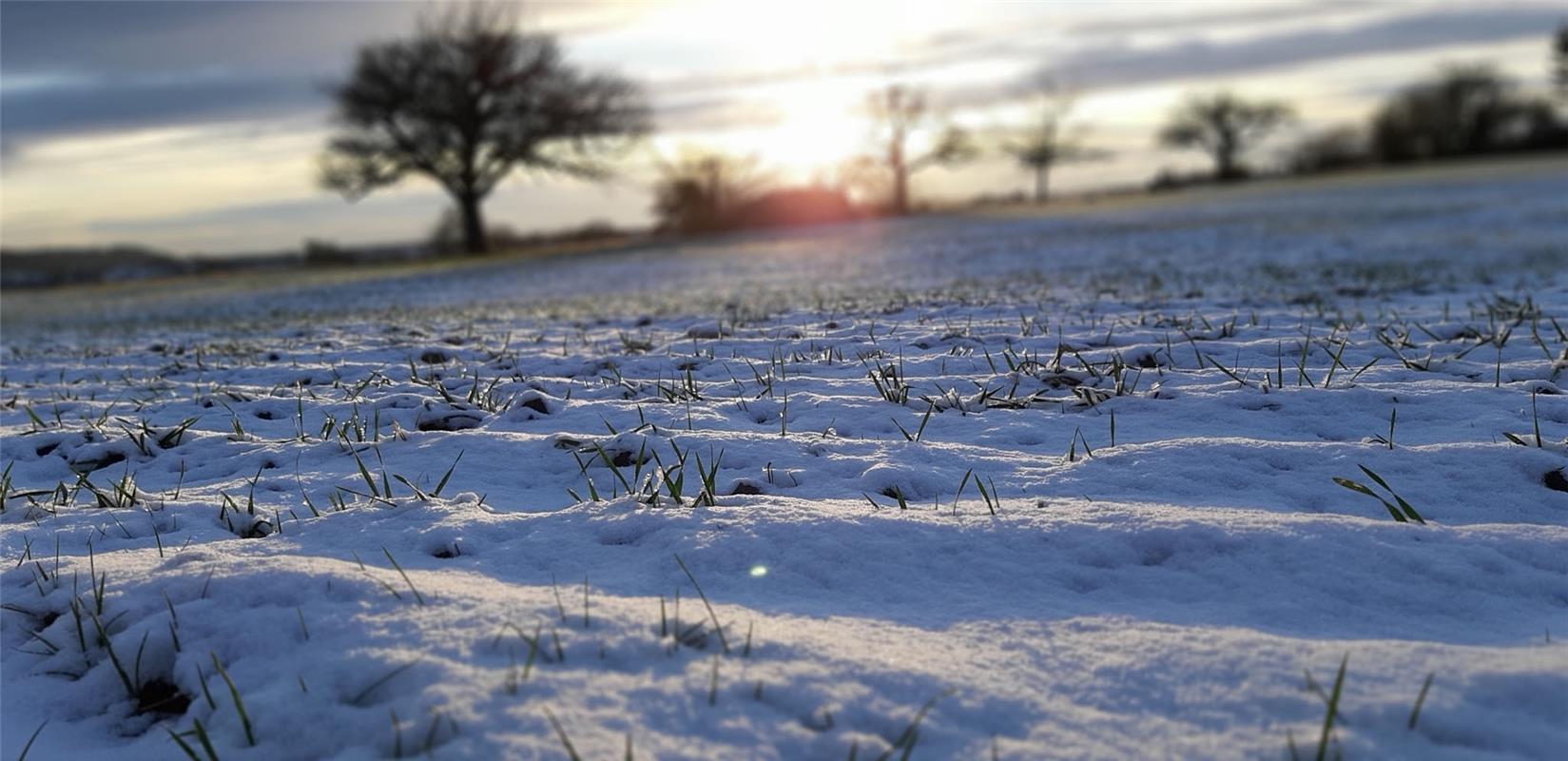 "Nachdem ein paar Schneeflocken gefallen waren, musste ich schon in die Knie geh...