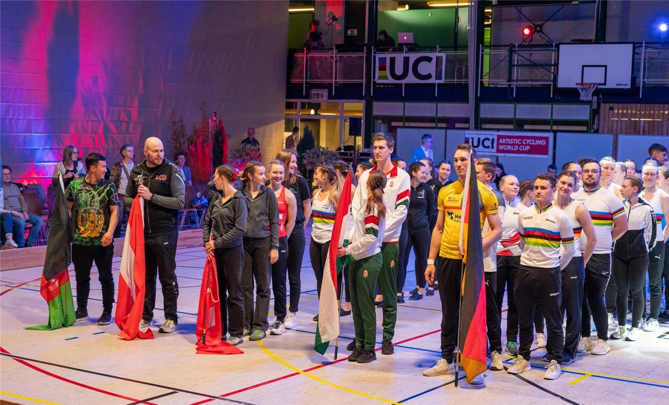 Nebringen, Hermann-Wolf-Halle, Kunstradfahren-Weltcup, Abschiedsvorstellung von ...