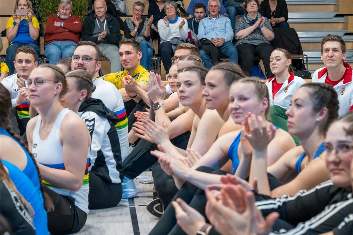 Nebringen, Hermann-Wolf-Halle, Kunstradfahren-Weltcup, Abschiedsvorstellung von ...
