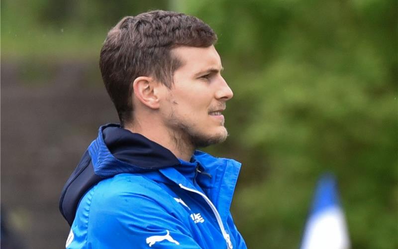Nebringens Trainer Marco Werner freut sich über die unverhofften Punkte im Abstiegskampf. GB-Foto (Archiv): Vecsey