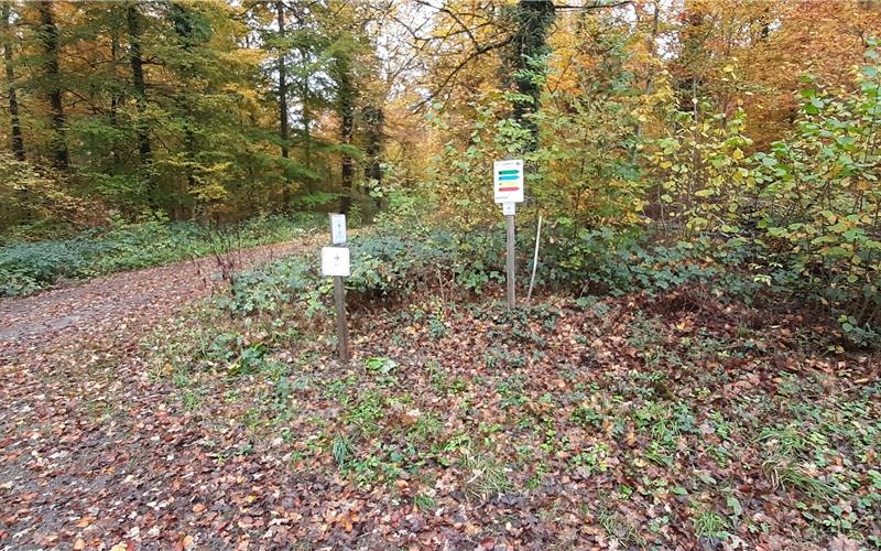 Neu angebrachte Schilder weisen Radfahrern den Weg zwischen Kuppingen und Sulz am Eck. GB-Foto:  StadtHerrenberg