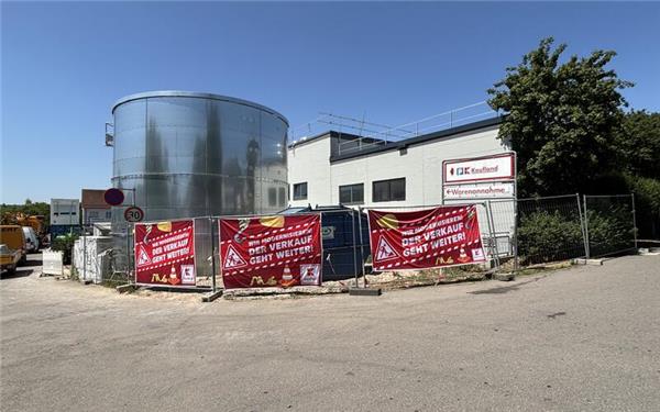 Neuer Tank für Löschwasserversorgung von Kaufland