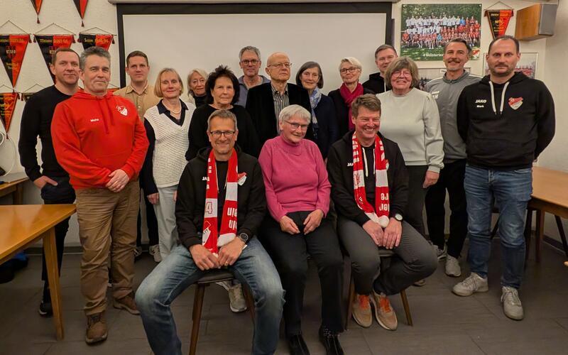 Nicht nur die Ehrungen sorgten auf der Hauptversammlung des SV Affstätt für gute Laune. GB-Foto: Verena Bayer