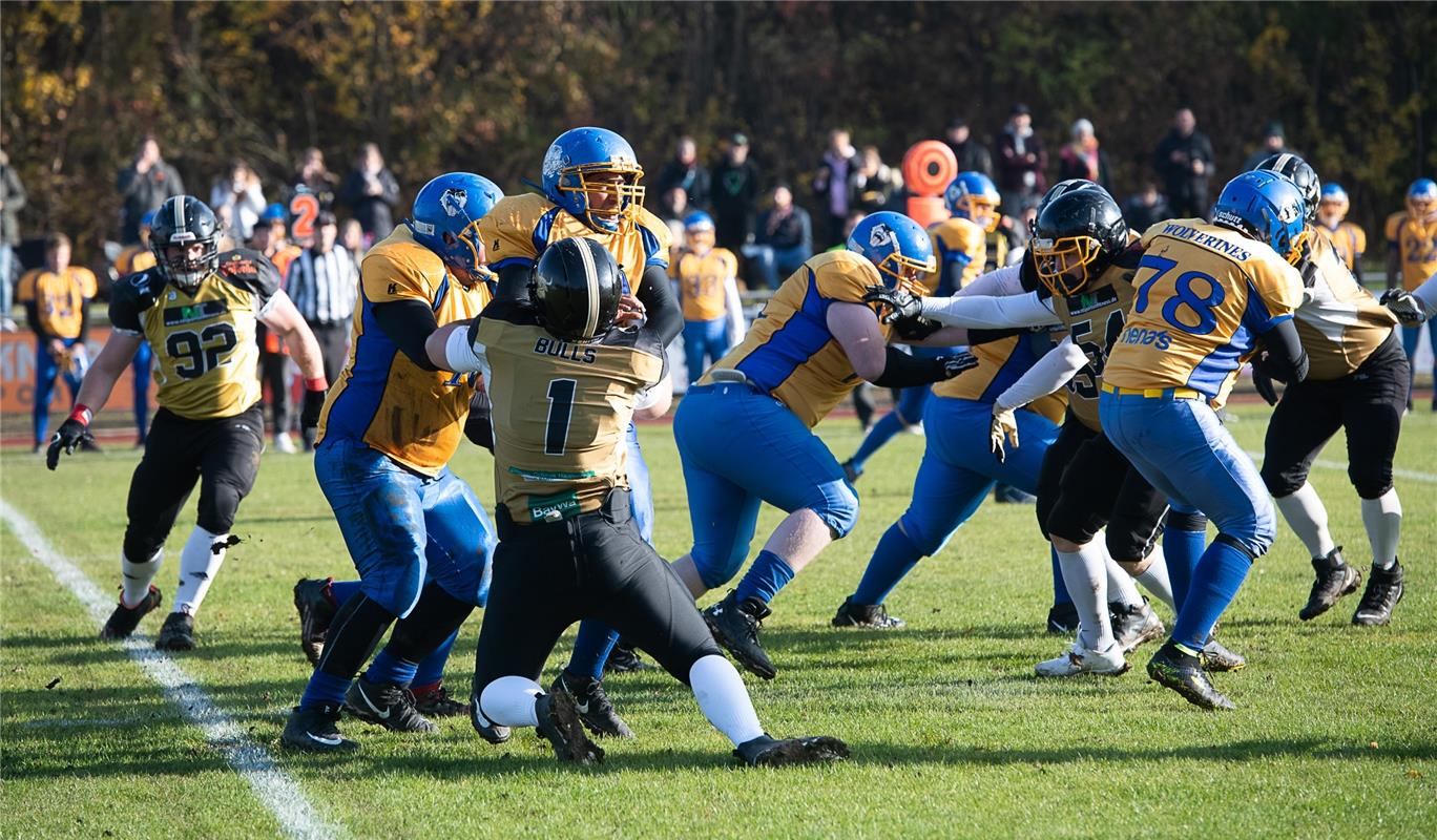 Nr. 1 Simon Brösamle American Football  Endspiel der Kreisliga, Bondorf Bulls ge...