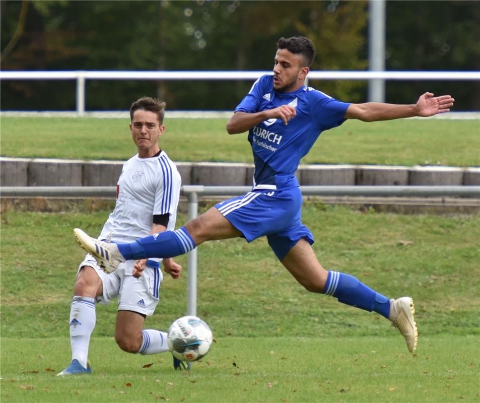 Oberjesingen, Sportplatz, Fußball-Kreisliga A2, SV Oberjesingen (weiß) - VfL Obe...