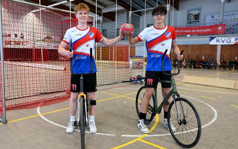 Oskar Schimmel (rechts) und Valentin Fischer wollen den Sprung in die zweite Liga schaffen. GB-Foto: Holom