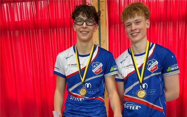 Oskar Schimmel und Valentin Fischer neue U19-BW-Radball-Meister