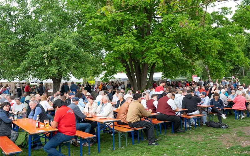 Otto’scher Garten in Herrenberg: Beliebter Anlaufpunkt für Ausflügler am Vatertag.GB-Foto: Vecsey
