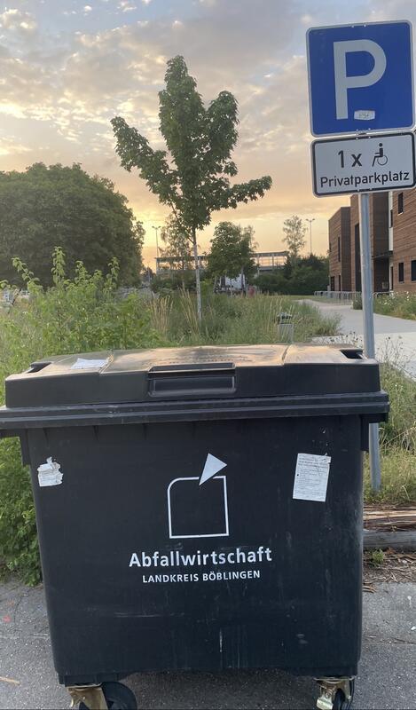Parkbox für Rollstuhlfahrer. Von Rainer Bruckner aus Herrenberg.