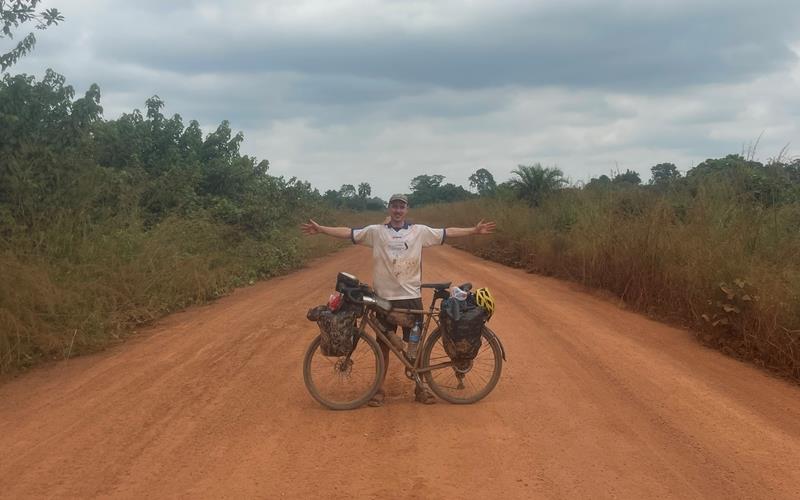 Paul Klaus machte sich mit dem Rad auf die Reise entlang des afrikanischen Kontinents. 