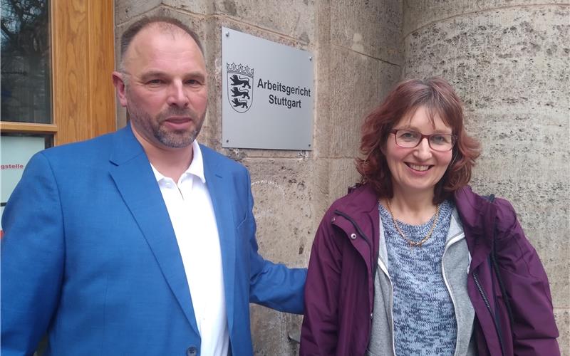 Peter Lohmann und Angelika Kriege: „Wir wollten in Gärtringen nur helfen.“ GB-Foto: gb