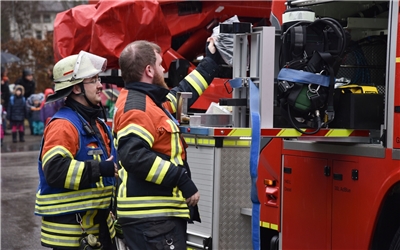 Herrenberg, VfL Vereinsheim, Feuerwehr-Großübung, GB-Foto: Vecsey