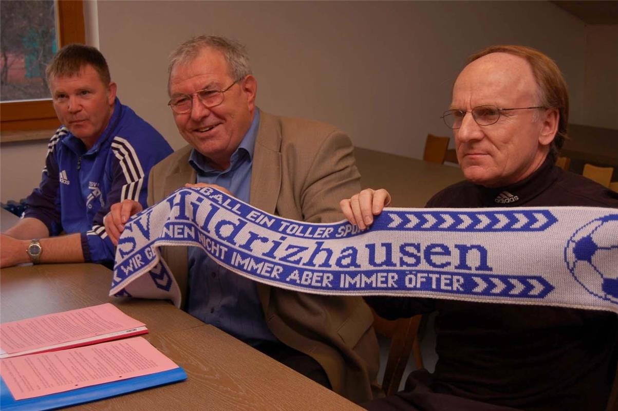 Pressekonferenz2008-004 TSV Hildrizhausen Fußball Landesliga  von links Jürgen W...