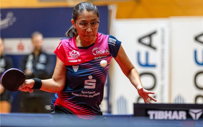 Qianhong Gotsch hatte mit Problemen zu kämpfen.GB-Foto: Eibner/Jop